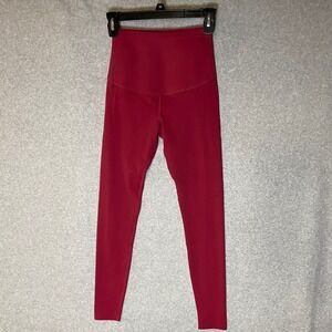Fanka Lift N Curve High Waisted Reversable Wear Leggings‎ Womens Small Maroon